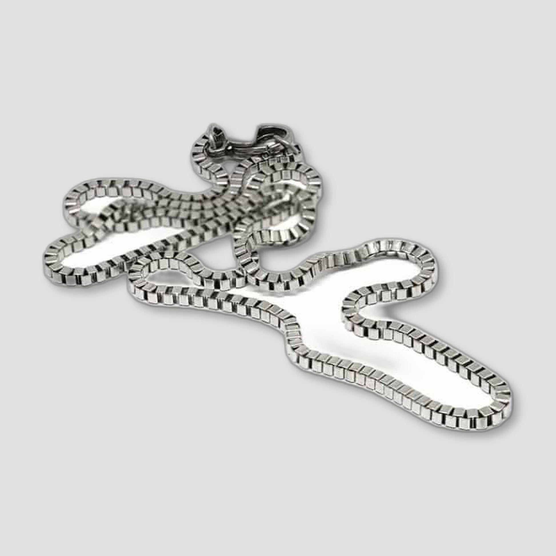 Jet Stainless Steel Necklace from Bailey of Sheffield - British Made Men'S Jewellery