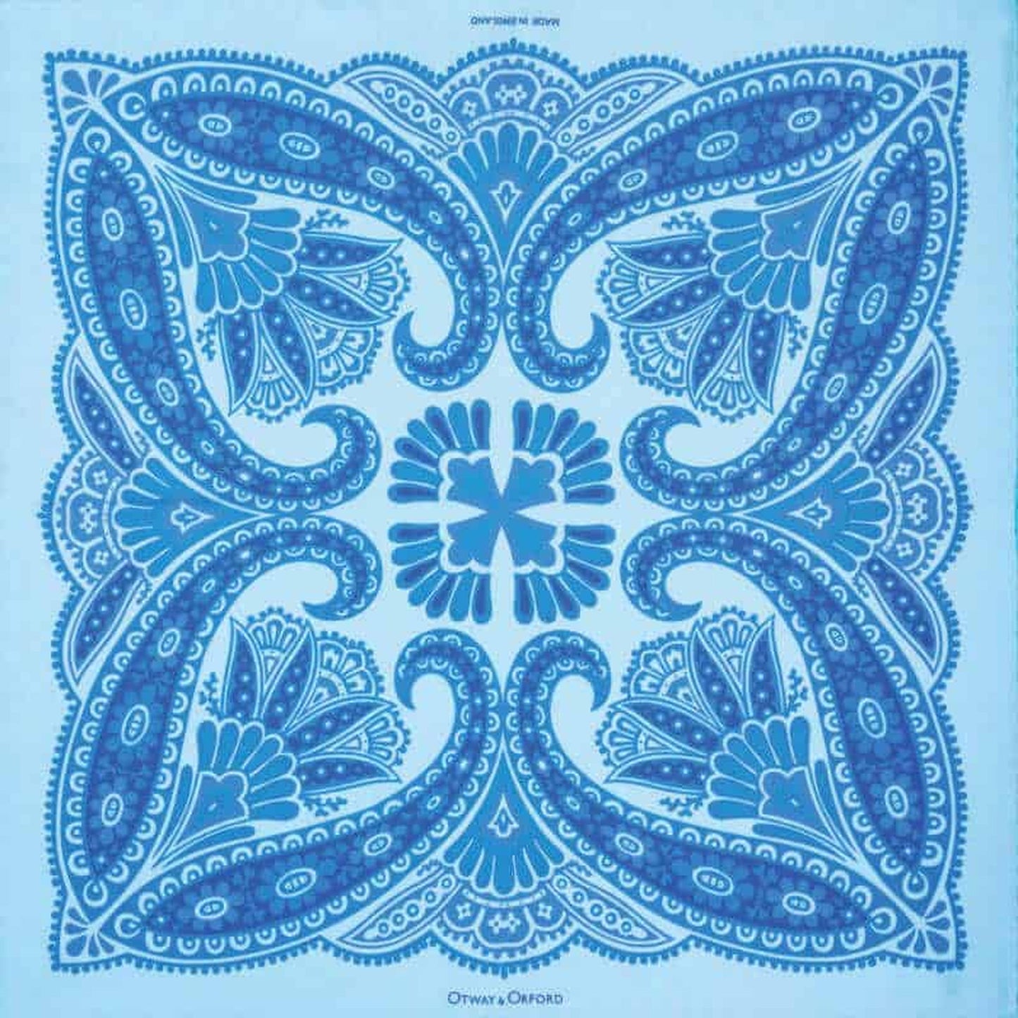 Kaleidoscope Silk Pocket Square - Turquoise