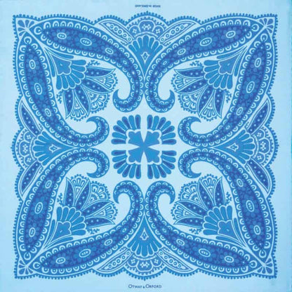 Kaleidoscope Silk Pocket Square - Turquoise