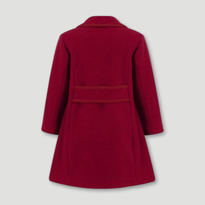 Kensington Girls Coat - Belgravia Burgundy from Brittanical London - British Made Children's Coats