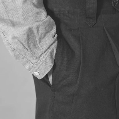 Khaki Cotton Work Trousers