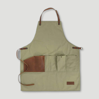 Khaki Green Gardener's Apron from Risdon & Risdon - British Made Aprons
