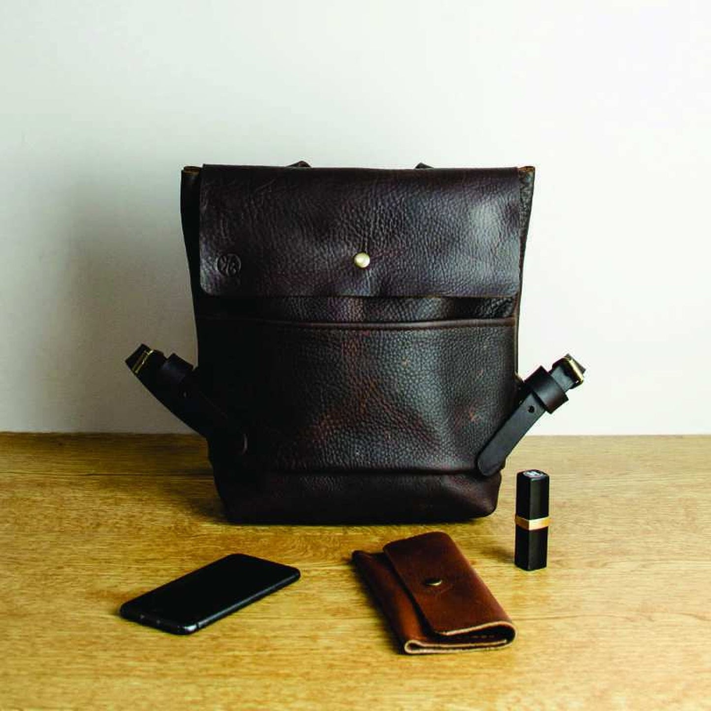 Kodiak Brown Leather Backpack
