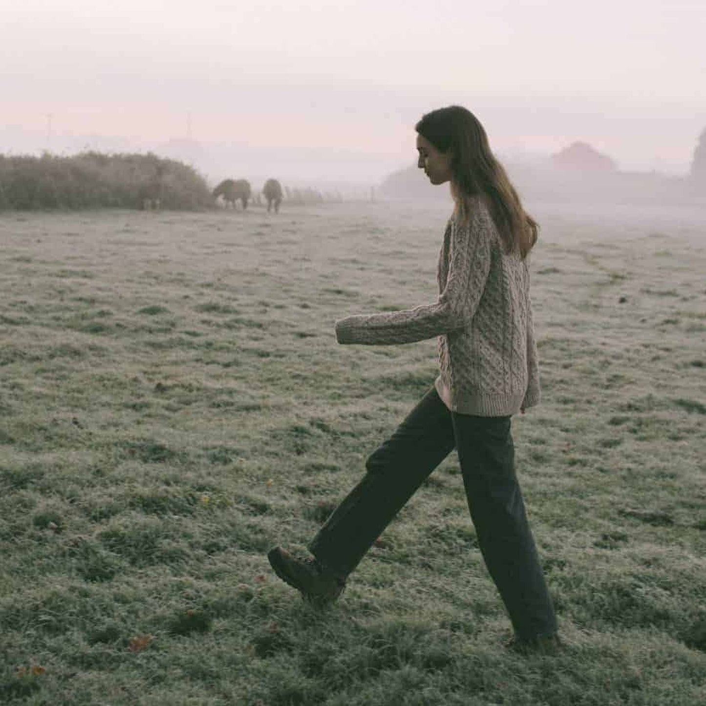 Ladies Hudson Aran Jumper - Skiddaw