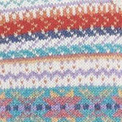 Ladies Mountain High Fair Isle Slip - White