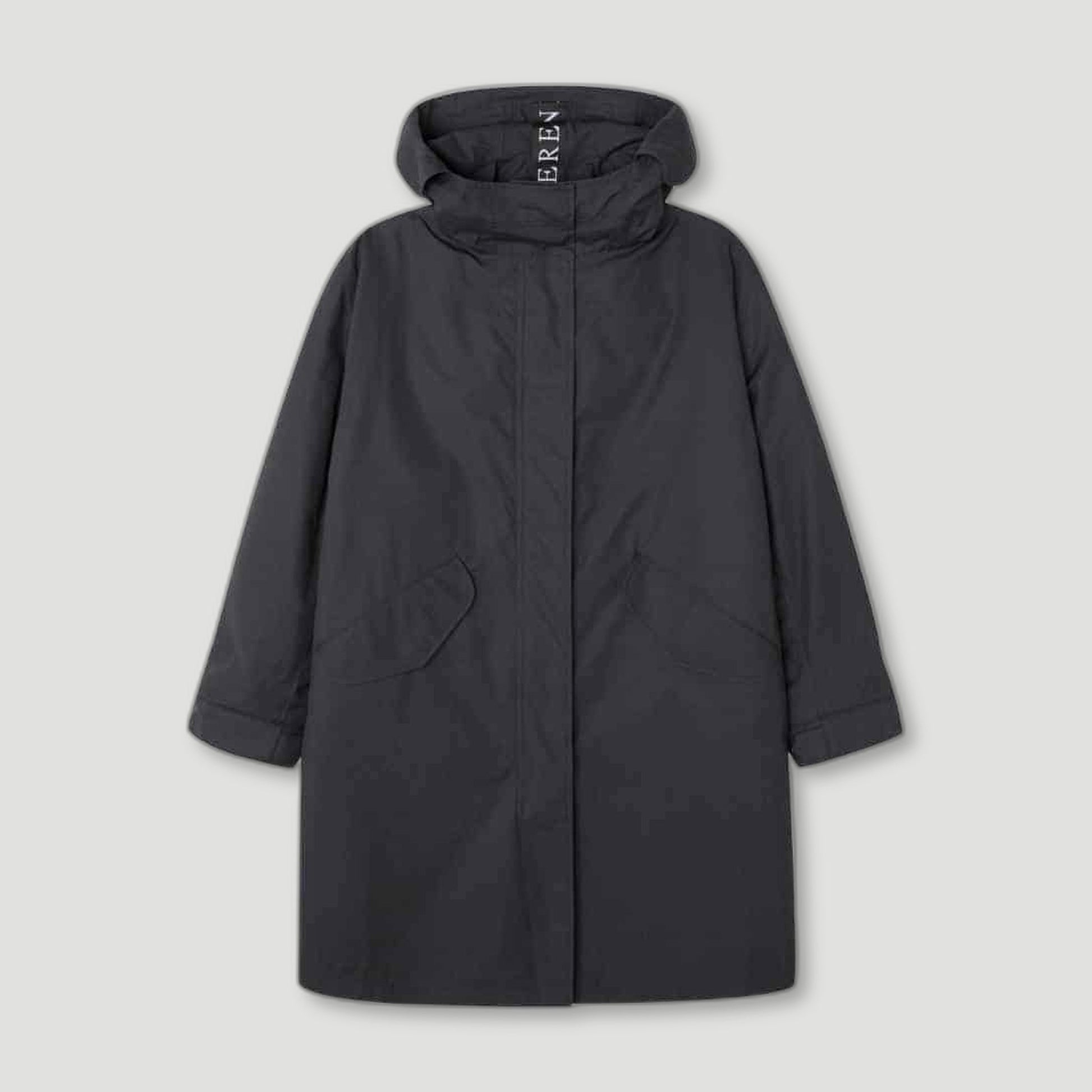 Ladies Oversized Charcoal Parka from Peregrine Clothing - British Made Clothing