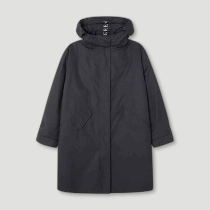 Ladies Oversized Charcoal Parka from Peregrine Clothing - British Made Clothing