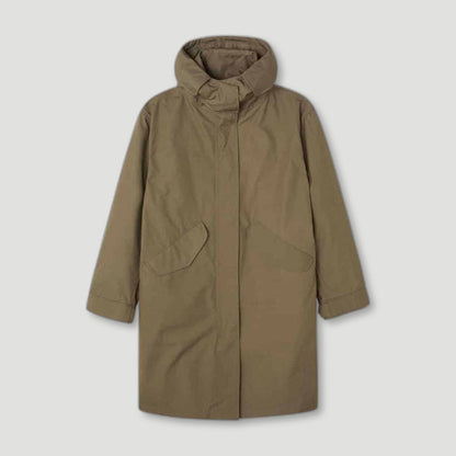 Ladies Oversized Khaki Parka from Peregrine Clothing - British Made Clothing