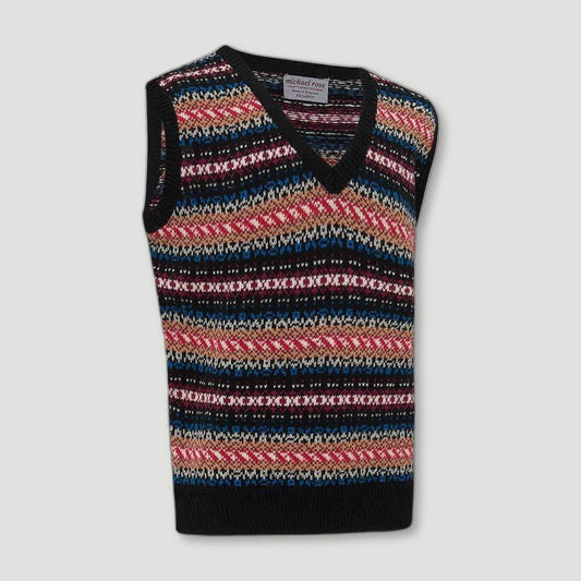 Ladies Victoriana Fair Isle Slip from Michael Ross - British Made Wool Jumpers