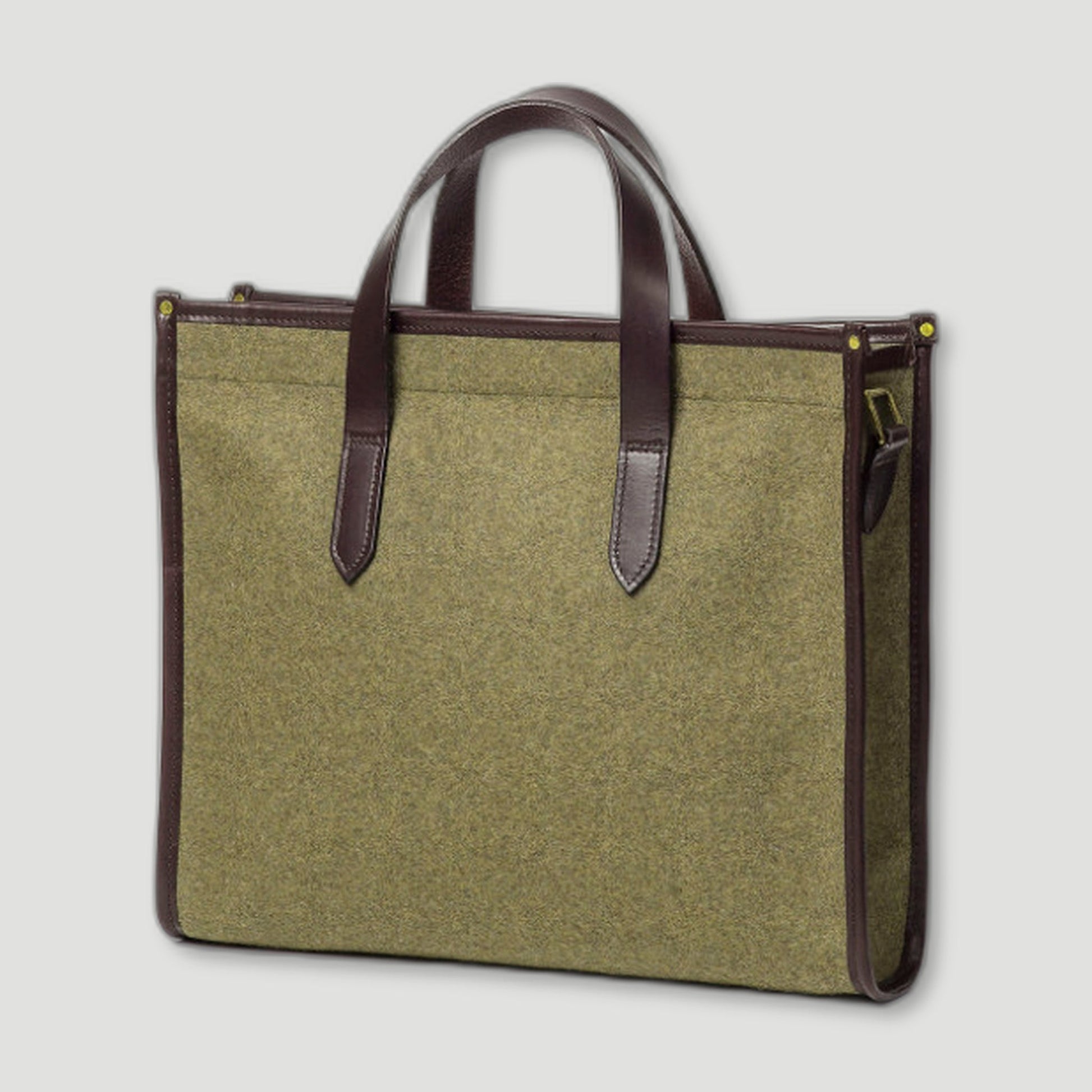 Library Tote - Khaki from CHERCHBI - British Made Bags