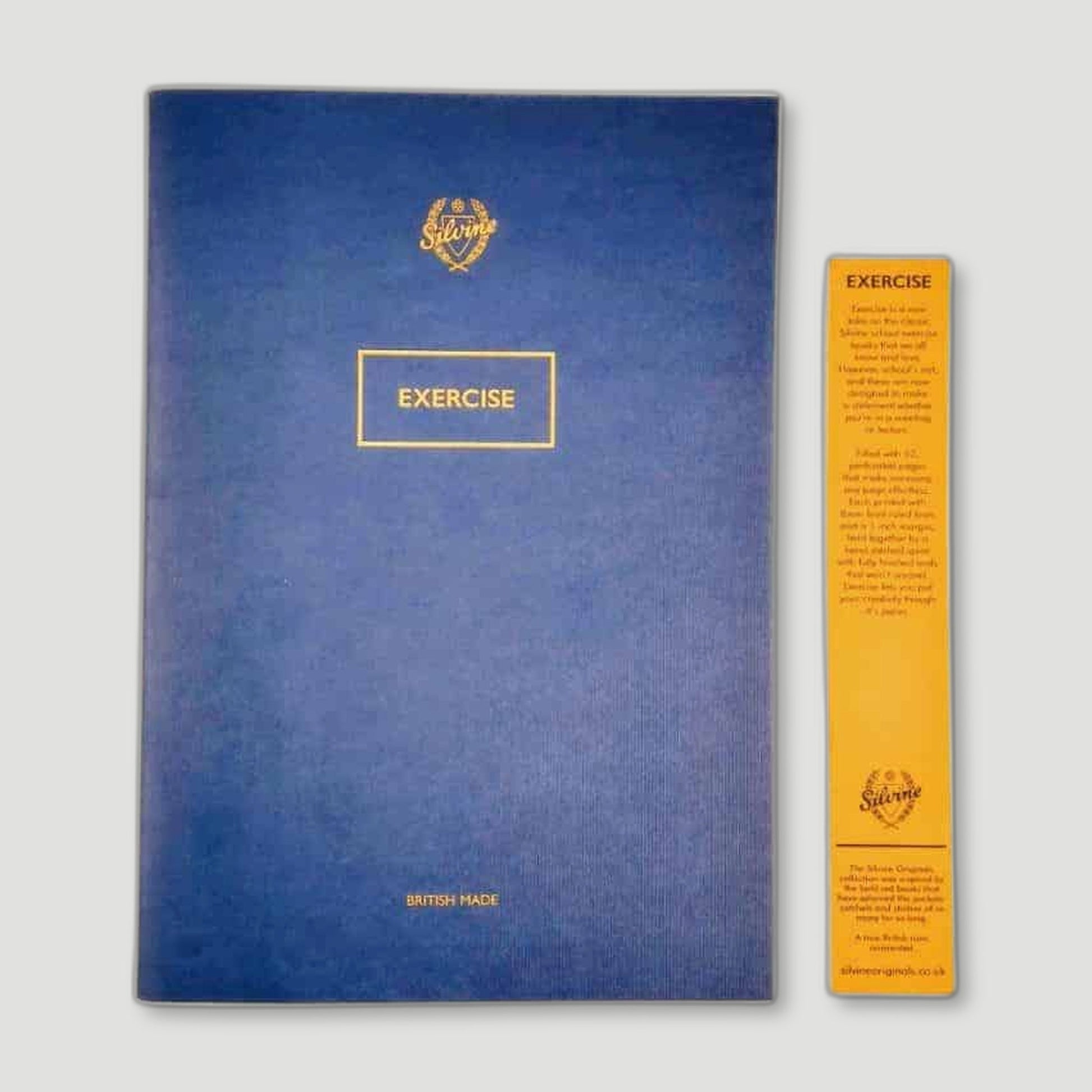 Limited Edition Blot Blue Exercise Book from Silvine Originals - British Made Stationery