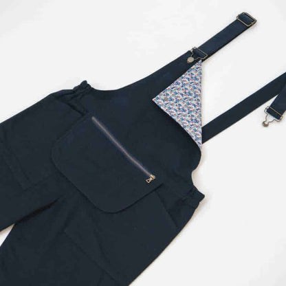 Limited Edition Navy Overalls with Liberty Print