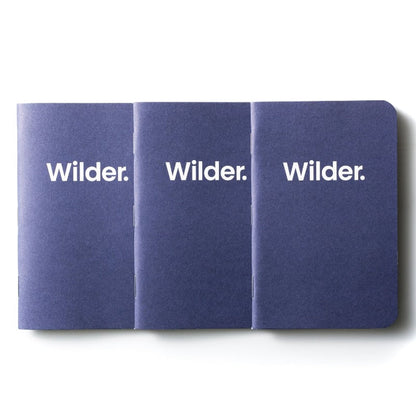 Lined Navy Notebooks 3-pack