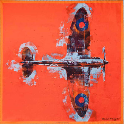 Lone Fighter Silk Pocket Square Medium