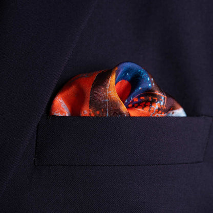 Lone Fighter Silk Pocket Square Medium