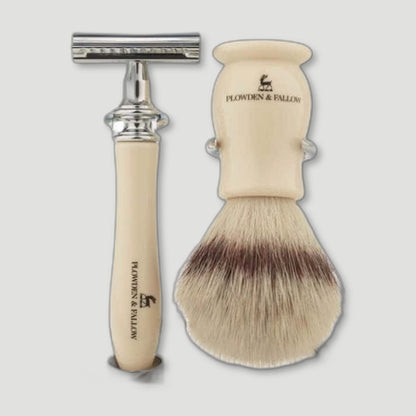 LUDLOW SAFETY RAZOR SHAVING SET EBONY from Plowden & Fallow - British Made Perfumes & Fragrances