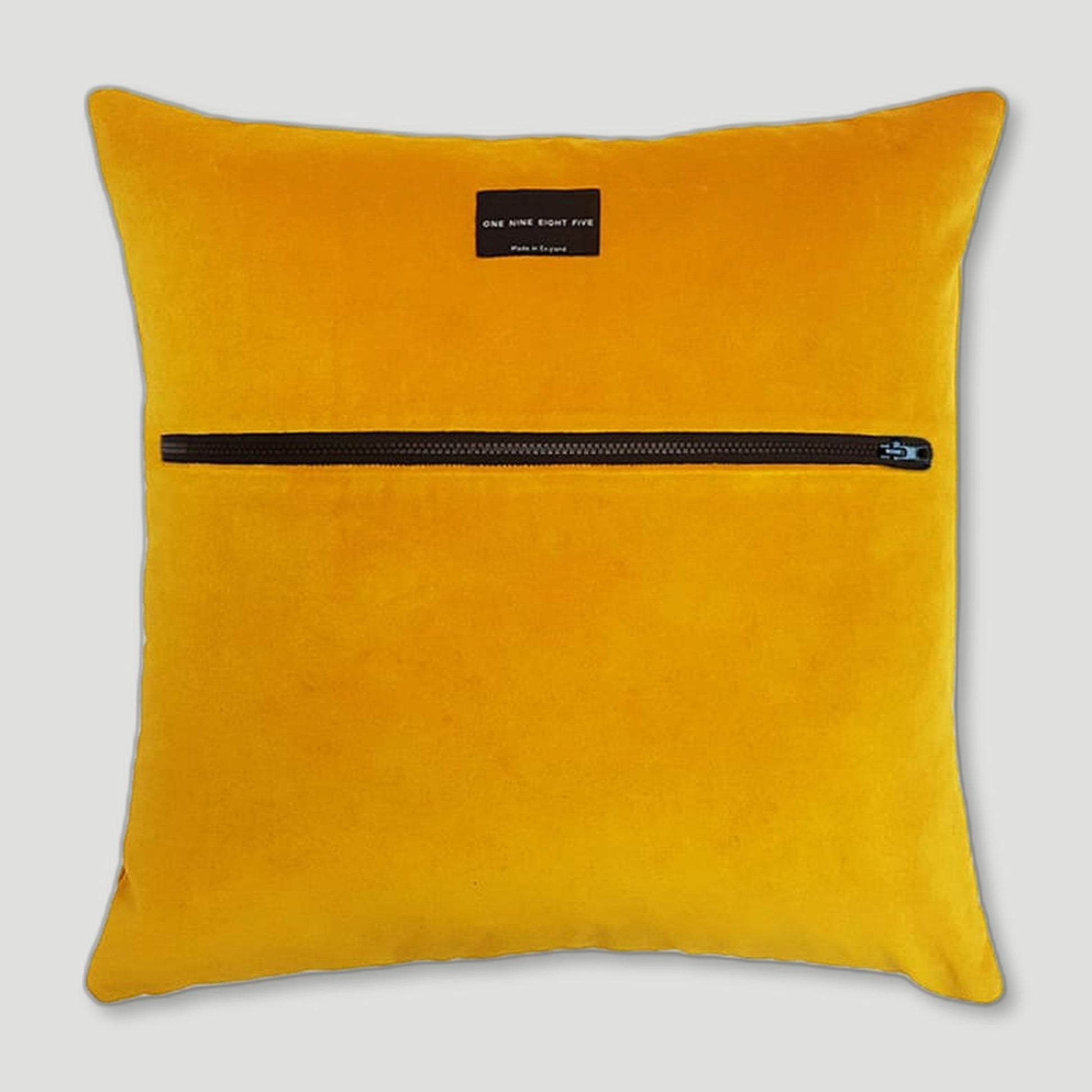 Mason Ochre Cushion from One Nine Eight Five - British Made Homeware