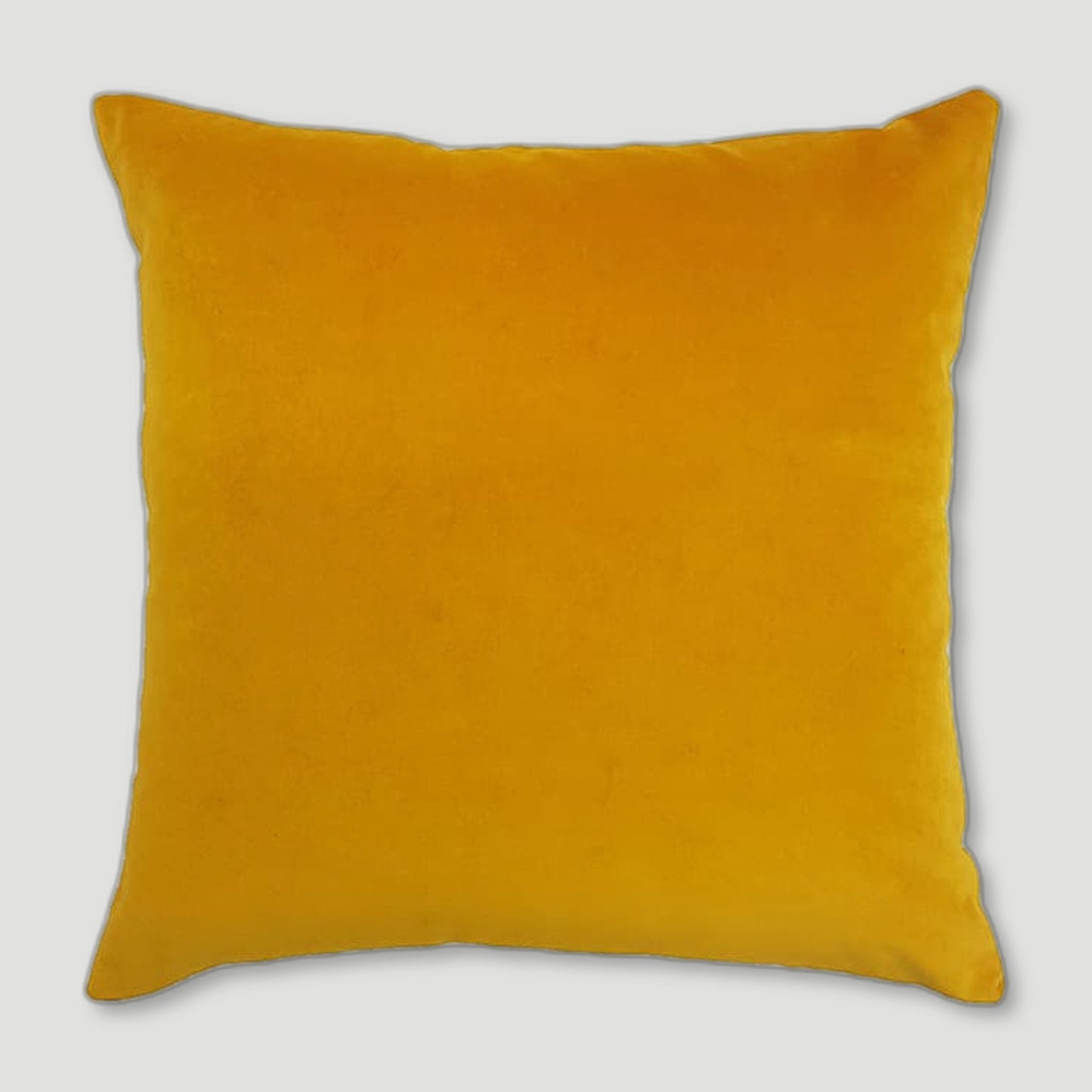 Front view of Mason Ochre Cushion from One Nine Eight Five - British Made Homeware