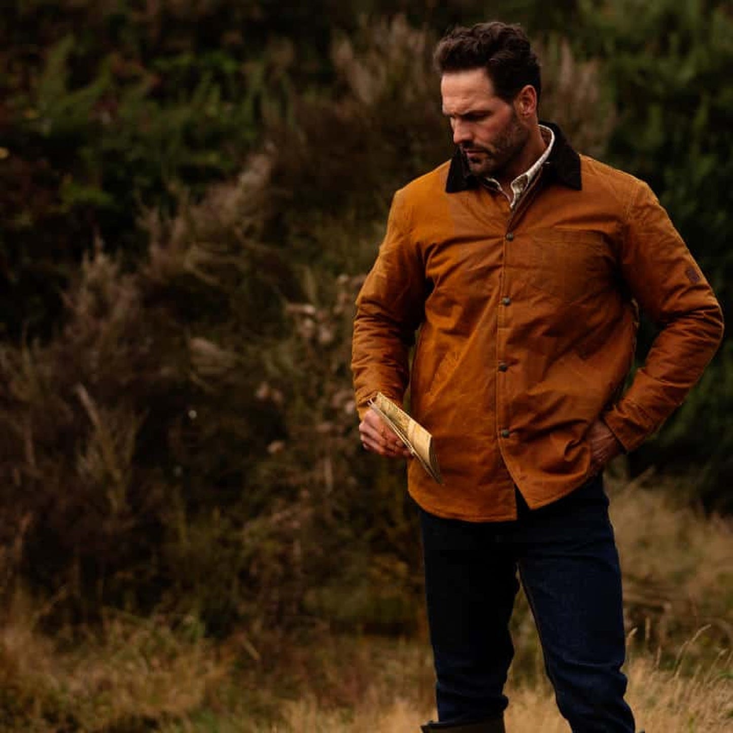 Men's Alum Waxed Shirt - Gold