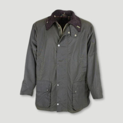 Men's Gamekeeper Waxed Jacket - Olive Green