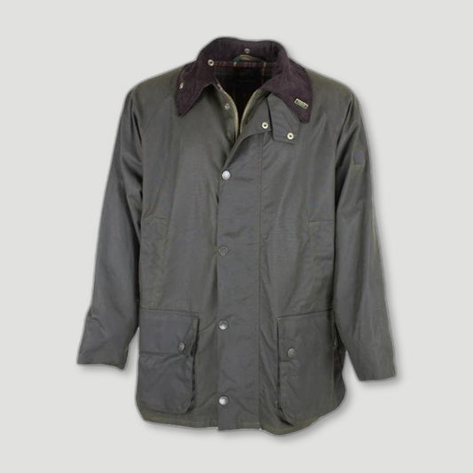 Men's Gamekeeper Waxed Jacket - Olive Green