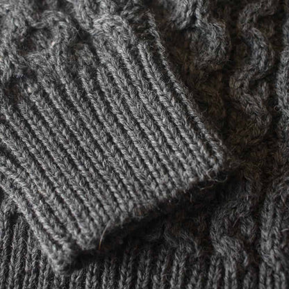 Men's Grey Hudson Aran Jumper