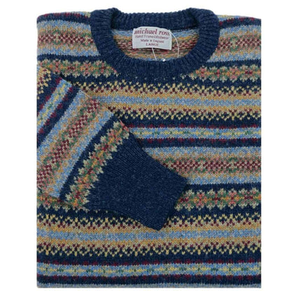 Men's Harvest Fair Isle - Indigo Blue