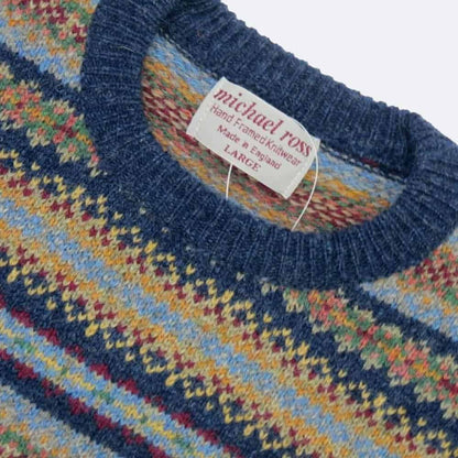 Men's Harvest Fair Isle - Indigo Blue