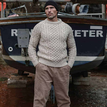 Men's Hudson Aran Jumper - Skiddaw