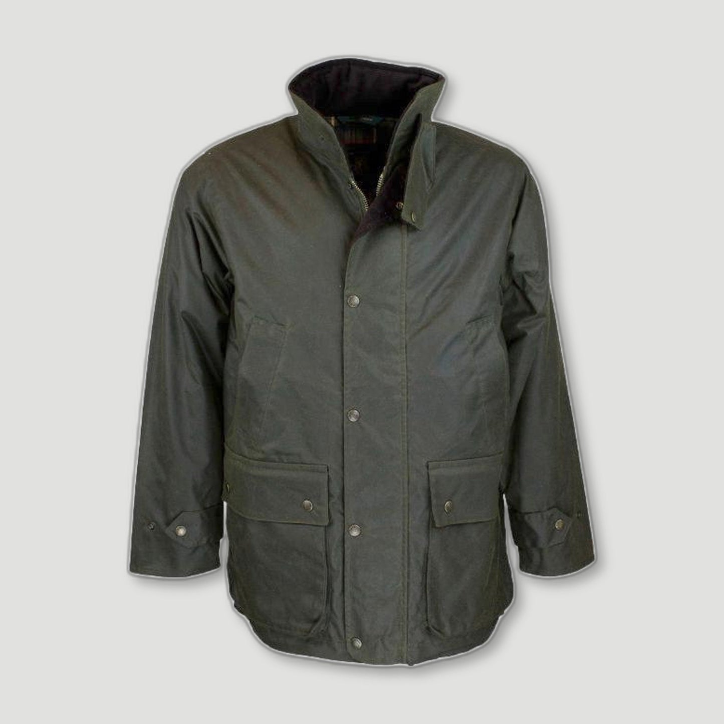 Men's Kingsbridge Jacket - Green from Oxford Blue - British Made Waxed Jackets