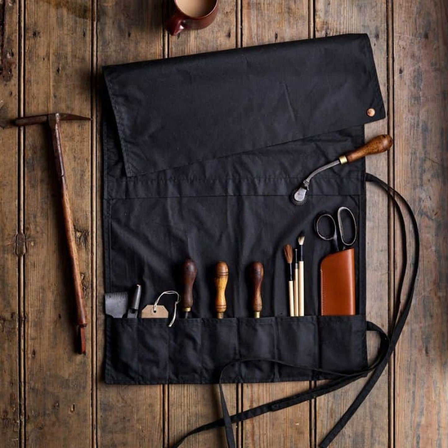 Midnight Blue Waxed Cotton Craft Roll