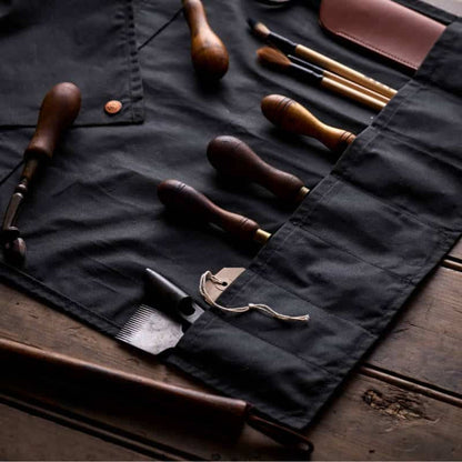 Midnight Blue Waxed Cotton Craft Roll