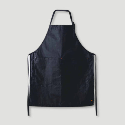 Midnight Waxed Cotton Bib Apron from FieldwareCo - British Made Waxed Cotton Aprons