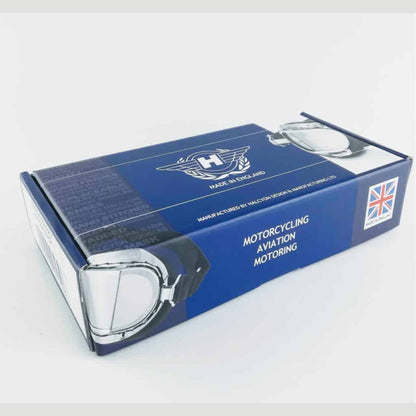 MK49 Compact Motorcycle Goggles - Chrome and Brown