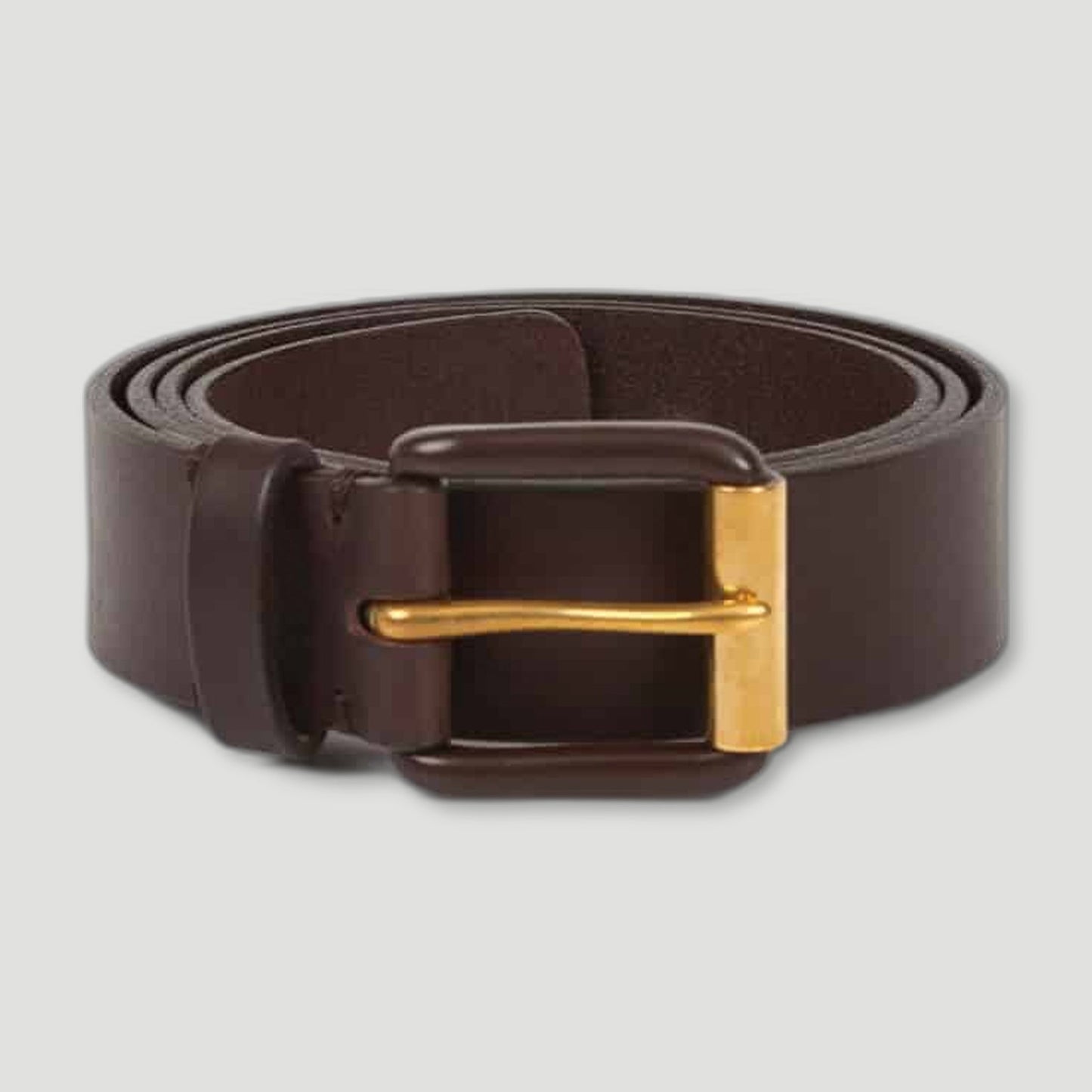 Modernist Belt - Exposed Chocolate Brown from Awling - British Made Leather Belts