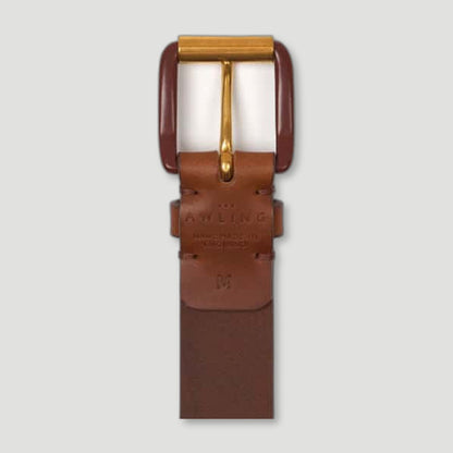 Modernist Belt - Exposed Saddle Brown/Brass