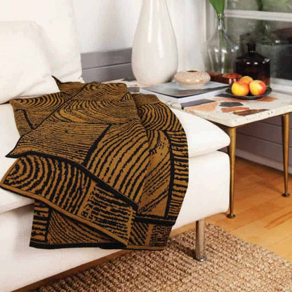 Moss Wood Block Throw