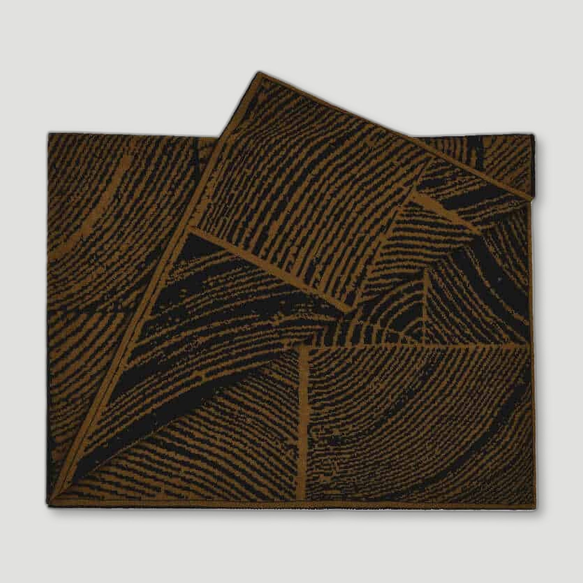 Moss Wood Block Throw from Ambar Living - British Made Homeware