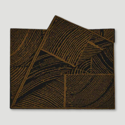 Moss Wood Block Throw from Ambar Living - British Made Homeware