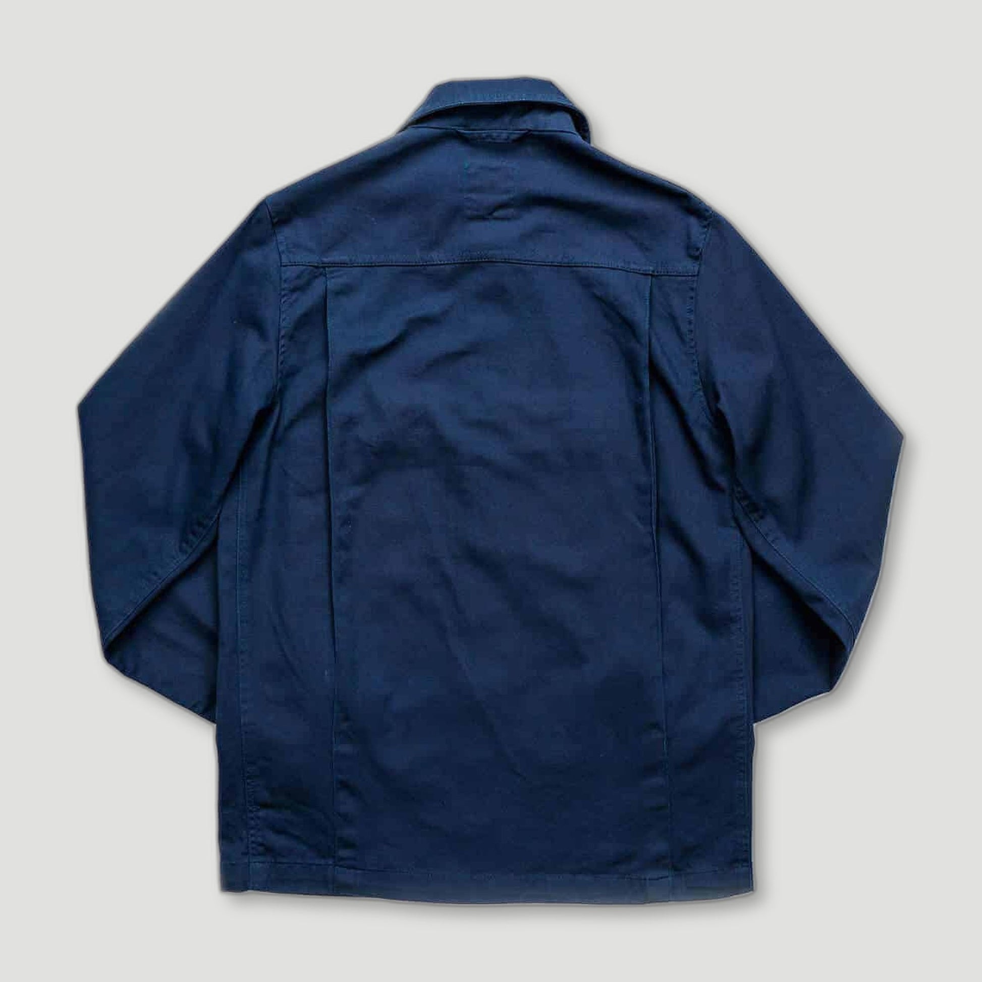 Back view of Navy Drivers Jacket from Yarmouth Oilskins - British Made Workwear Clothing