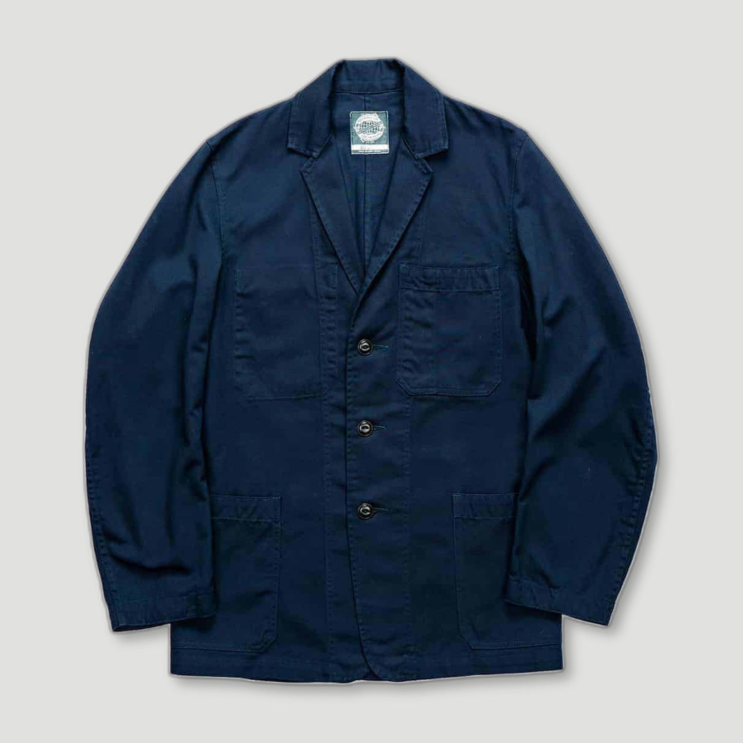 Navy Engineer Jacket from Yarmouth Oilskins - British Made Workwear Clothing