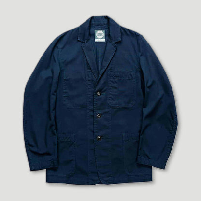 Navy Engineer Jacket from Yarmouth Oilskins - British Made Workwear Clothing