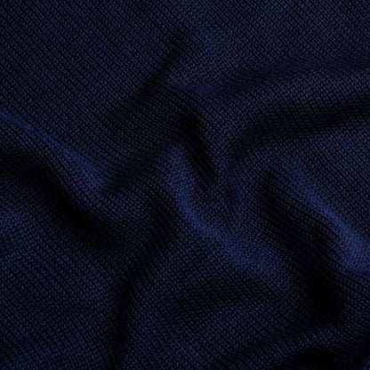 Navy Gullane Cotton Crew Neck