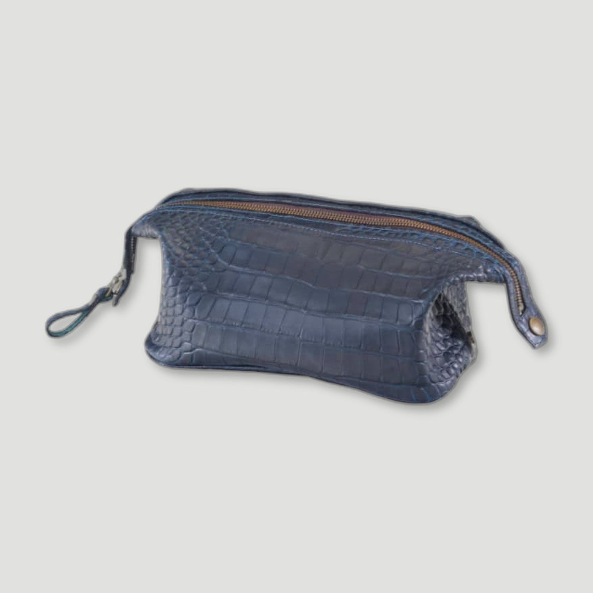 NAVY HORACIO WASH BAG from Plowden & Fallow - British Made Perfumes & Fragrances