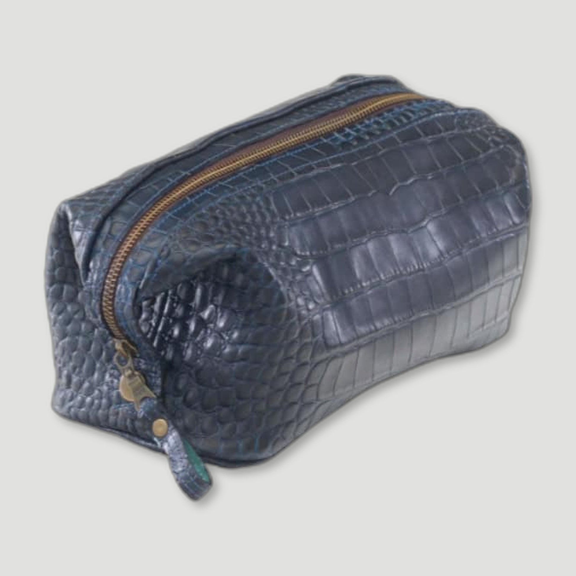 NAVY HORACIO WASH BAG from Plowden & Fallow - British Made Perfumes & Fragrances