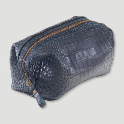 NAVY HORACIO WASH BAG from Plowden & Fallow - British Made Perfumes & Fragrances