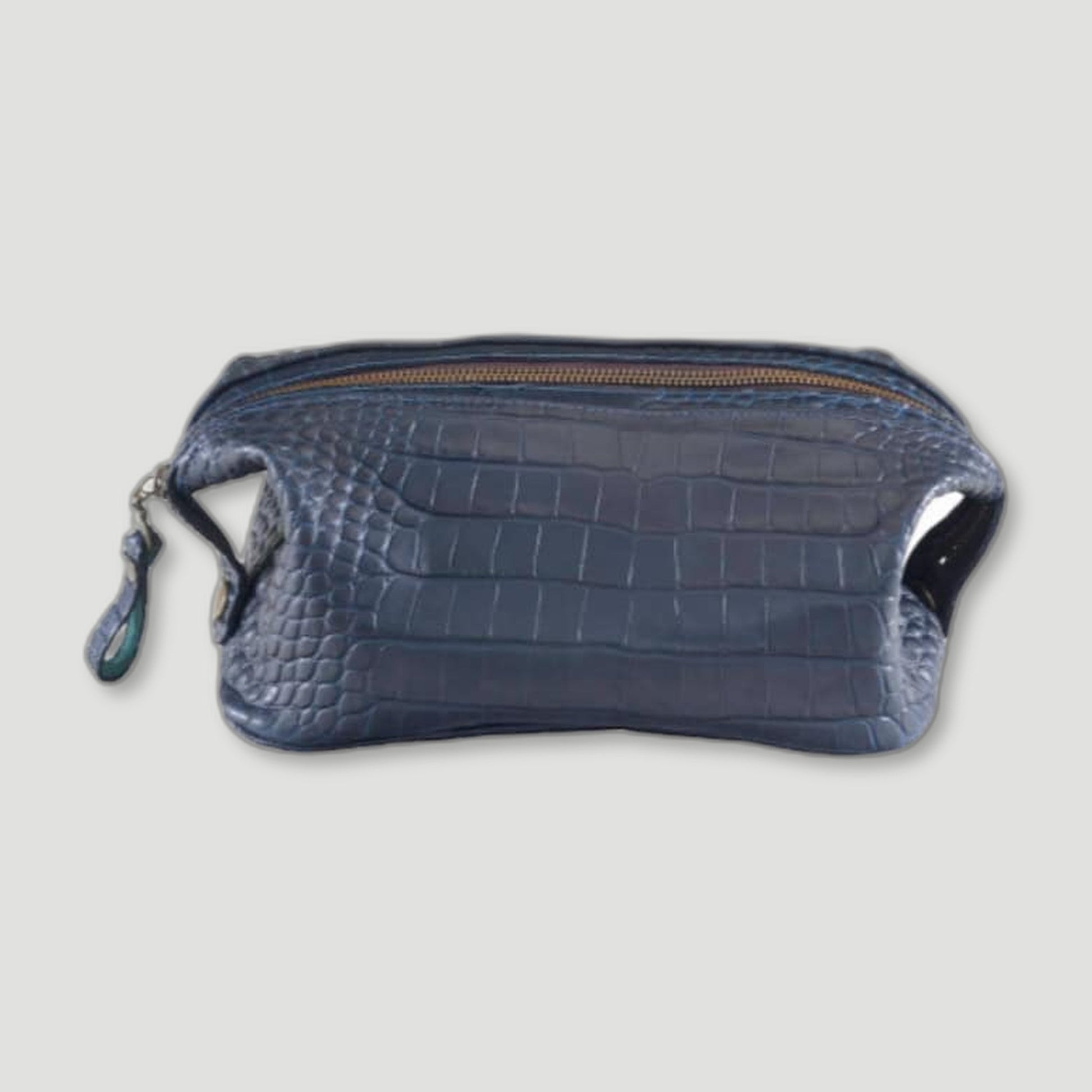 NAVY HORACIO WASH BAG from Plowden & Fallow - British Made Perfumes & Fragrances