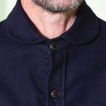 Navy Moleskin Maritime Overshirt