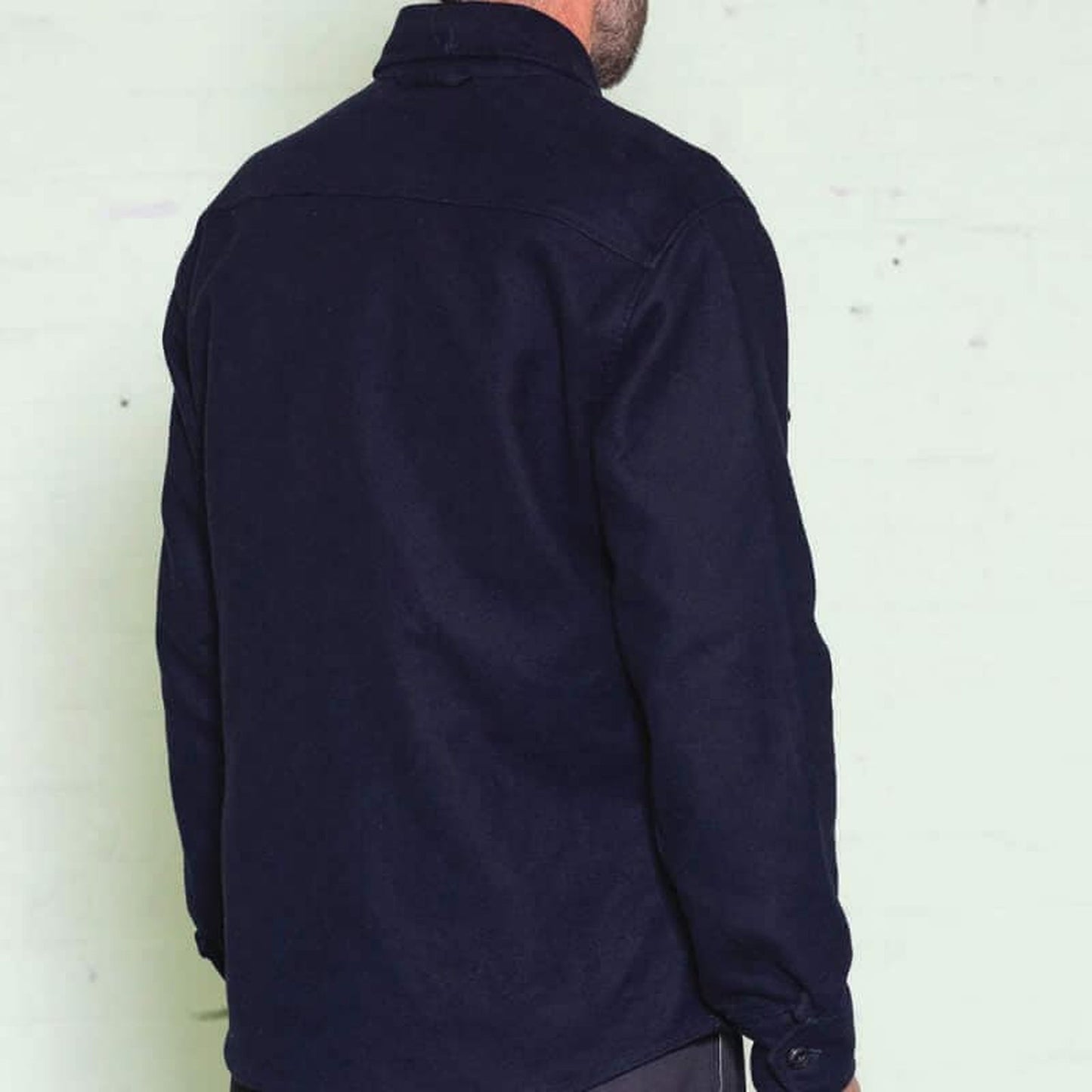 Navy Moleskin Maritime Overshirt