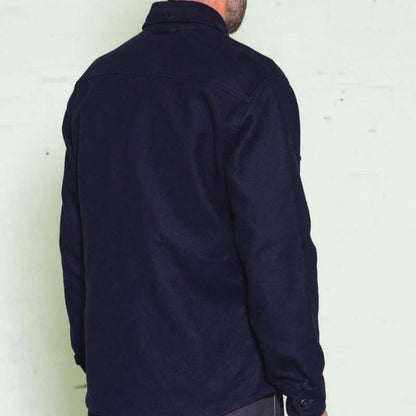 Navy Moleskin Maritime Overshirt